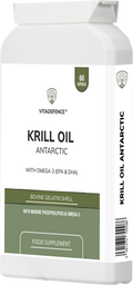 Krill Oil Antarctic | 500 mg with EPA, DHA & Astaxanthin – 60 Softgels