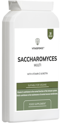 Saccharomyces Multi | With Vitamin D3, Biotin, Olive Leaf & Bamboo Silica – 30 Capsules