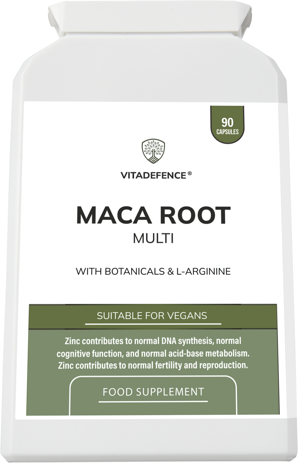 Maca Root Multi | With L-Arginine, Ginkgo Biloba & Zinc – 90 Vegan Capsules