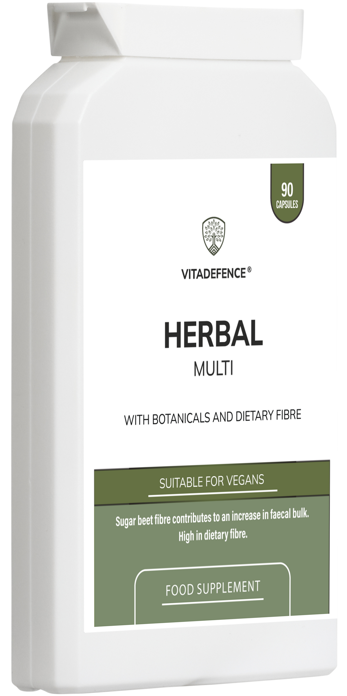 Herbal Multi – Sugar Beet Fibre & Botanical Blend – 90 Vegan Capsules