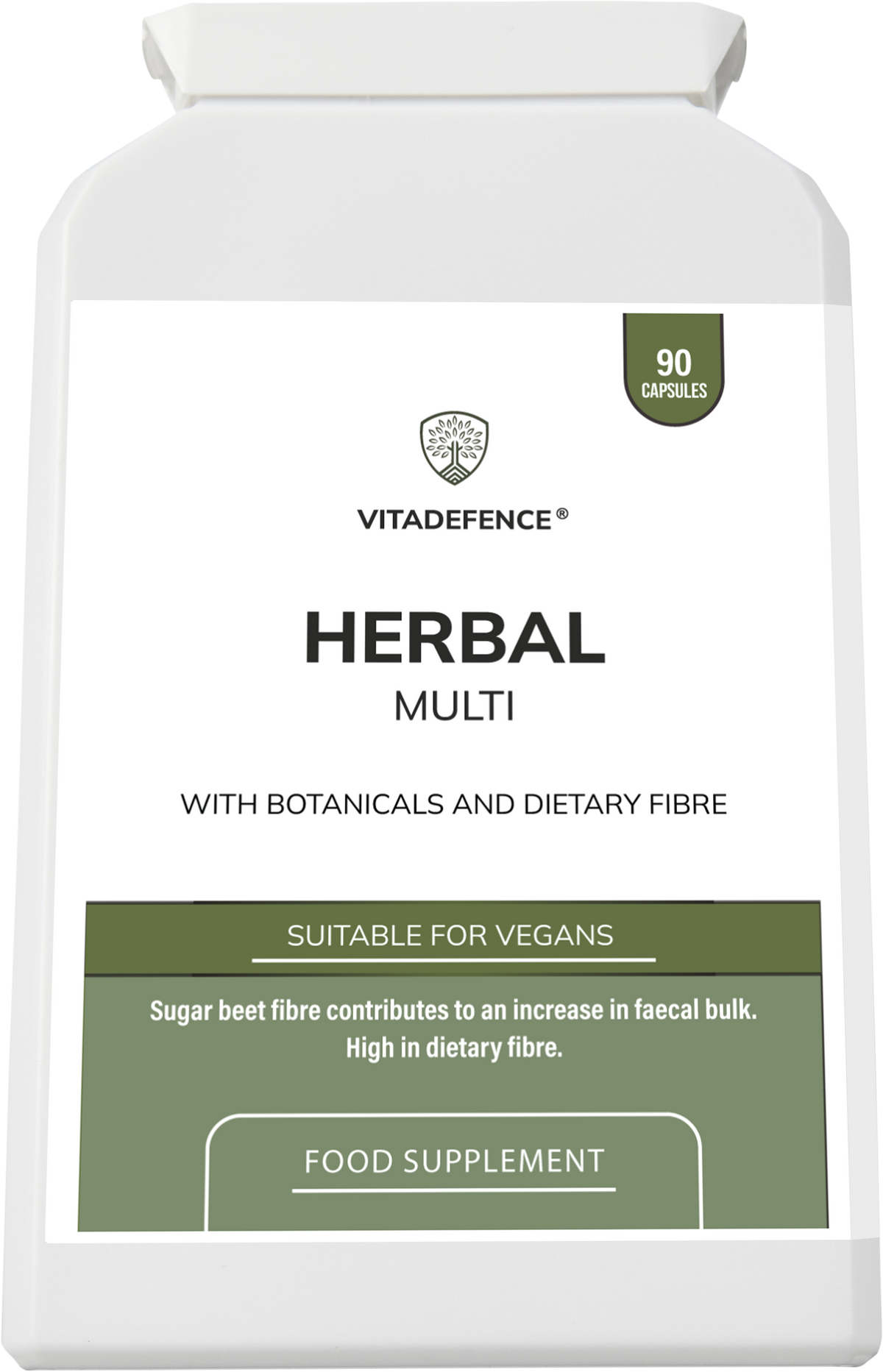 Herbal Multi – Sugar Beet Fibre & Botanical Blend – 90 Vegan Capsules