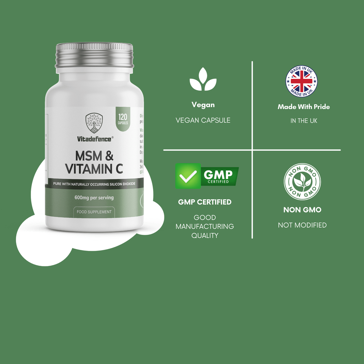 MSM + Vitamin C — 120 Count
