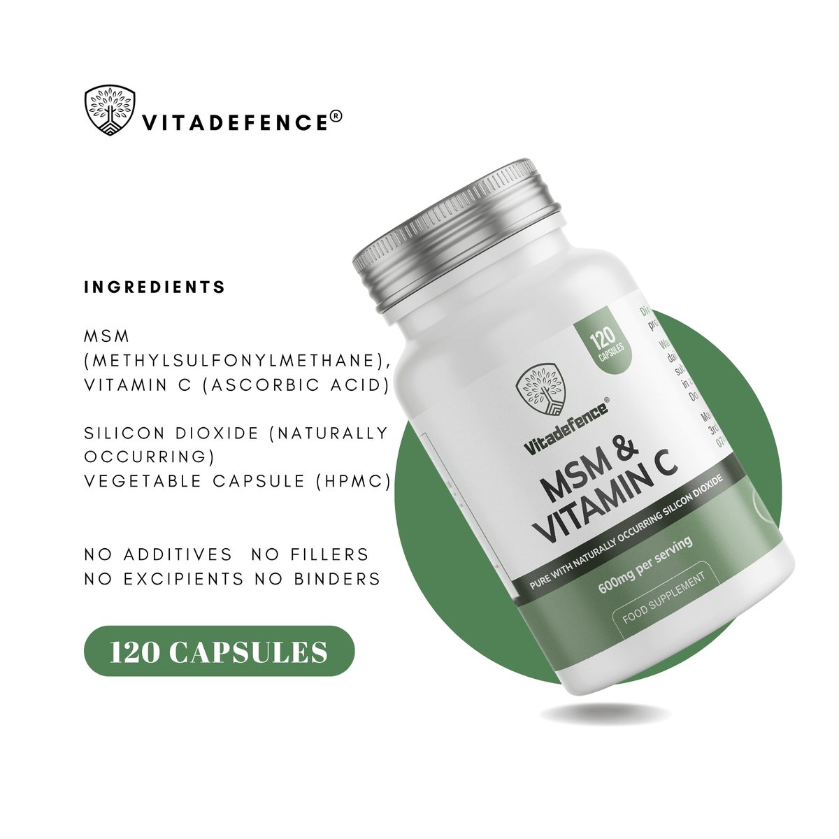 MSM + Vitamin C — 120 Count