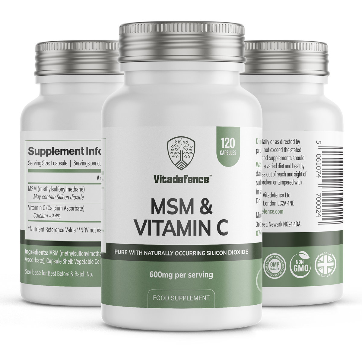 MSM + Vitamin C — 120 Count