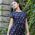 Brown Leopard Knee Length Breastfeeding Dress | Nursing Dress | MilkyMoonn